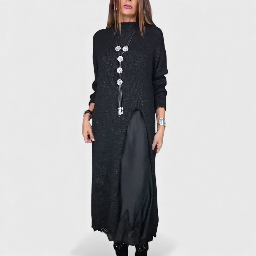 Lena - Elegante completo lungo in maglia