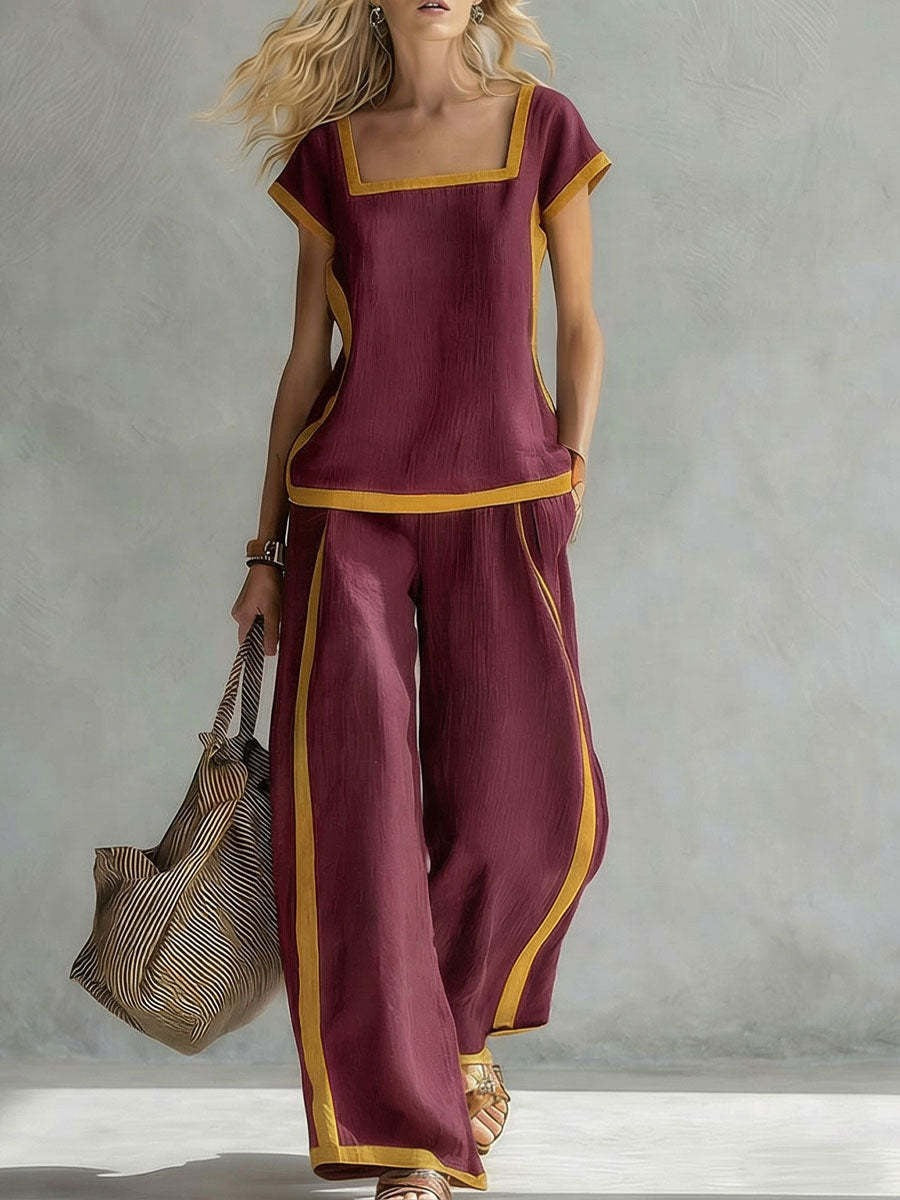 Serena - SET ELEGANTE IN LINO A DUE PEZZI