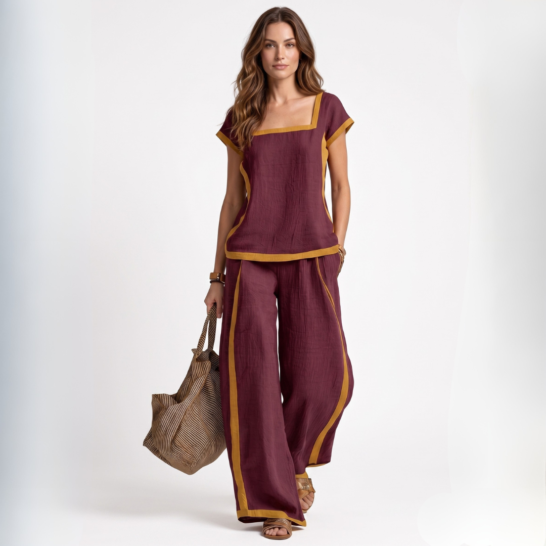 Serena - SET ELEGANTE IN LINO A DUE PEZZI