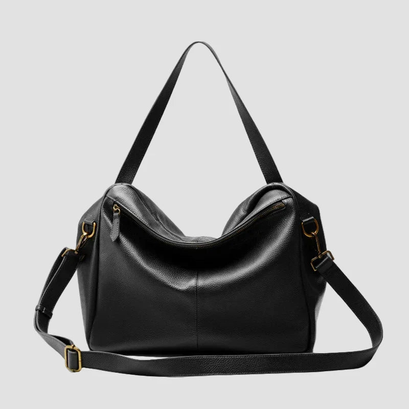 Adriani - Borsa minimalista in vera pelle morbida retrò per uso quotidiano