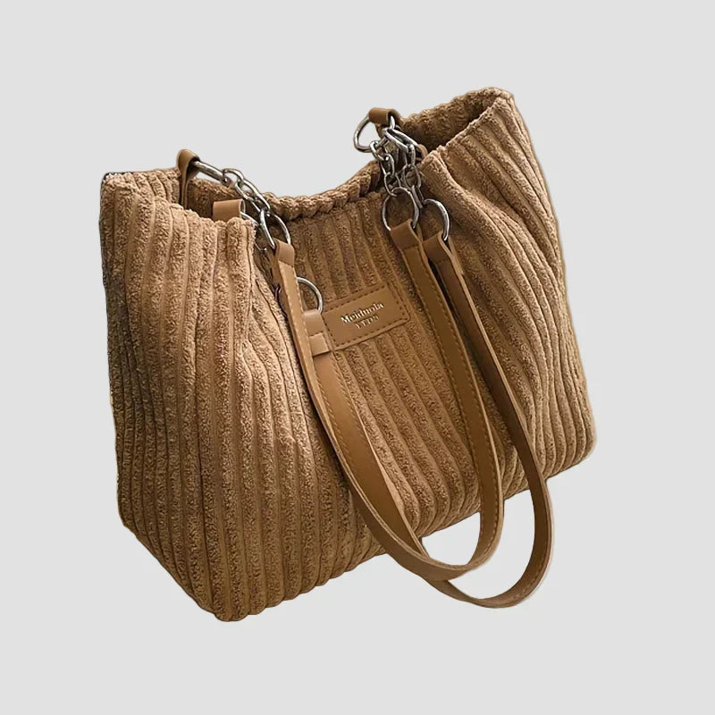 Xella - Borsa a Spalla in Velluto Morbido