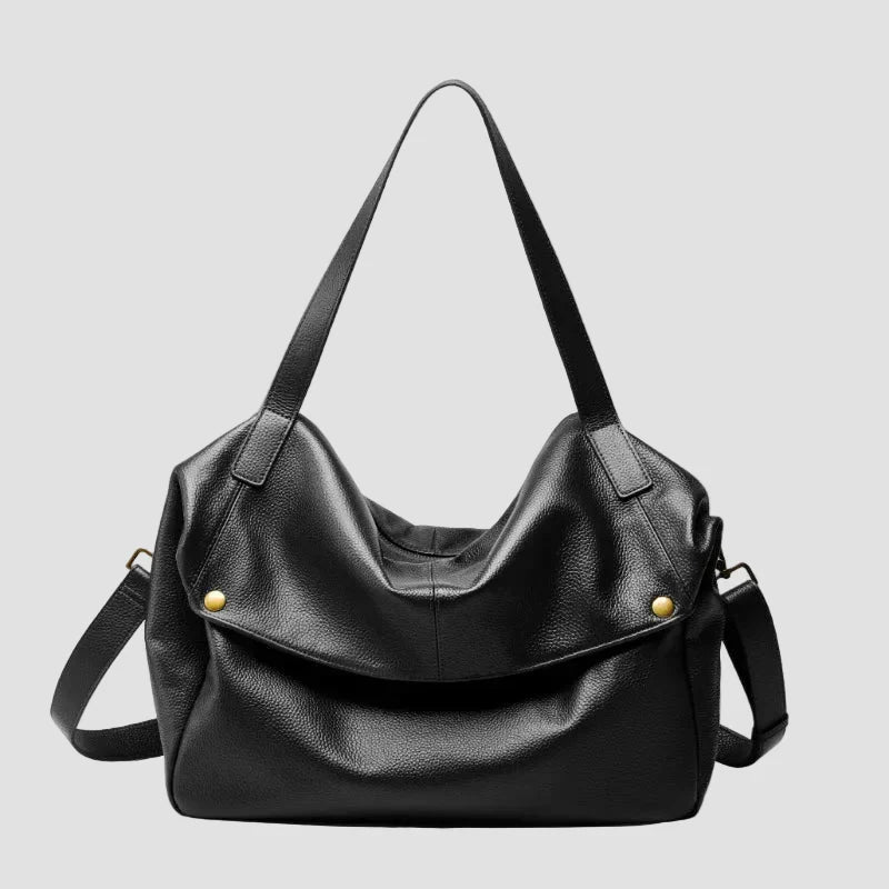 Adriani - Borsa minimalista in vera pelle morbida retrò per uso quotidiano