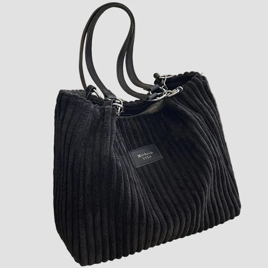Xella - Borsa a Spalla in Velluto Morbido