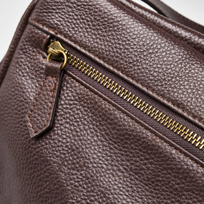 Adriani - Borsa minimalista in vera pelle morbida retrò per uso quotidiano