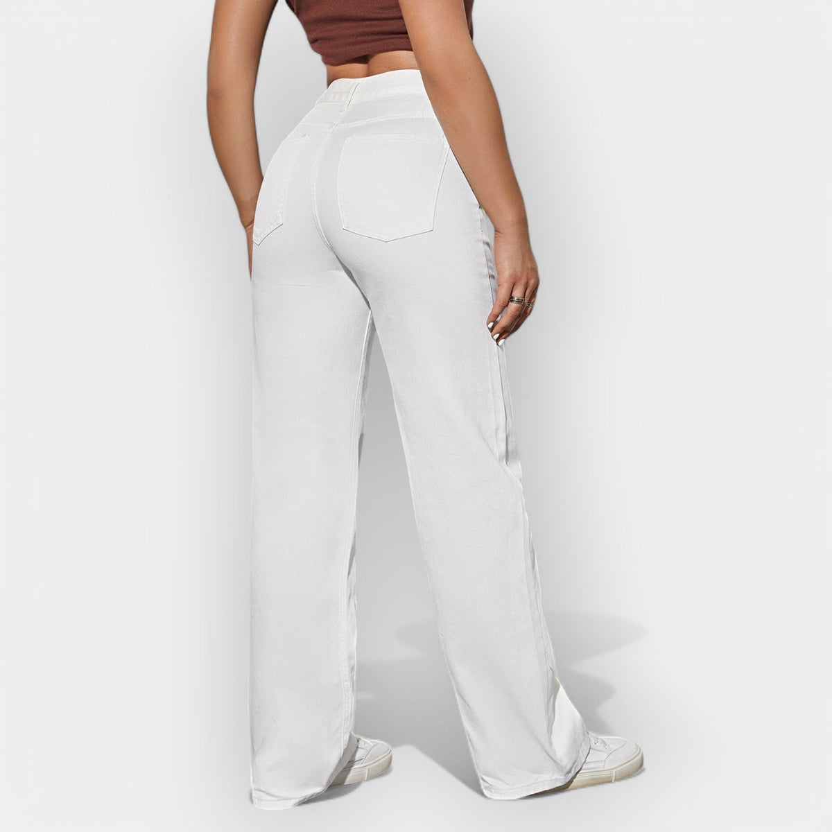 Jeans a Linea Rettangolare