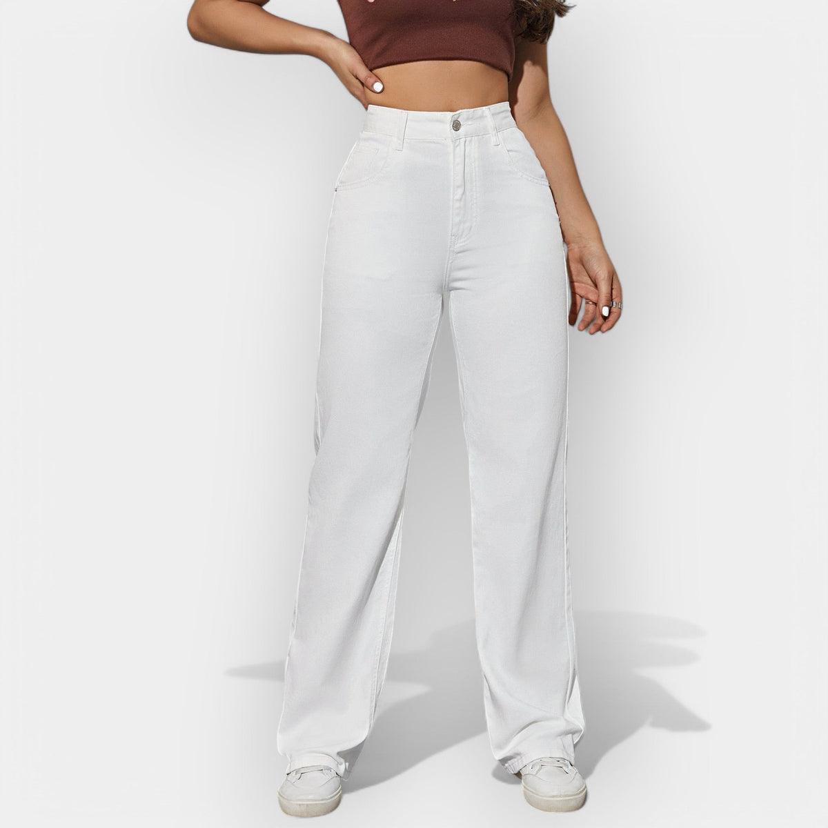 Jeans a Linea Rettangolare