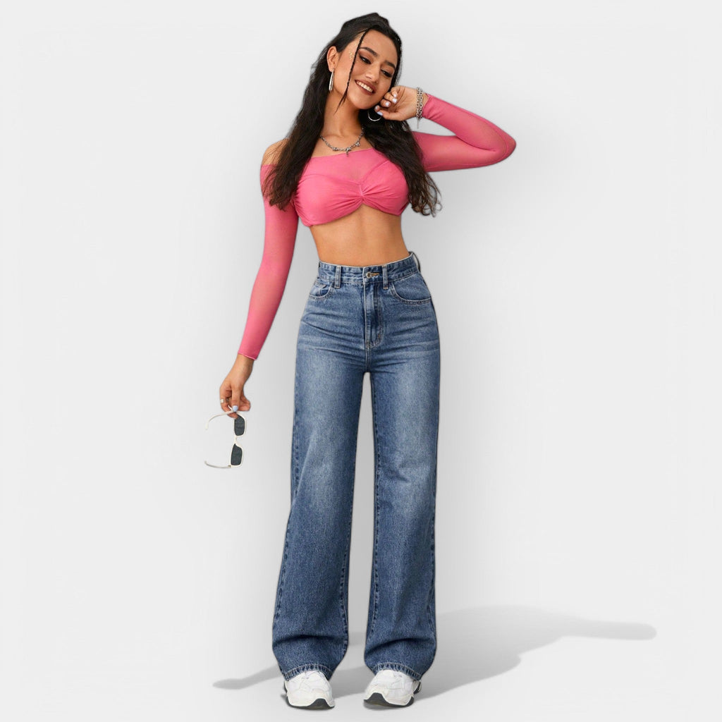 Jeans a Linea Rettangolare