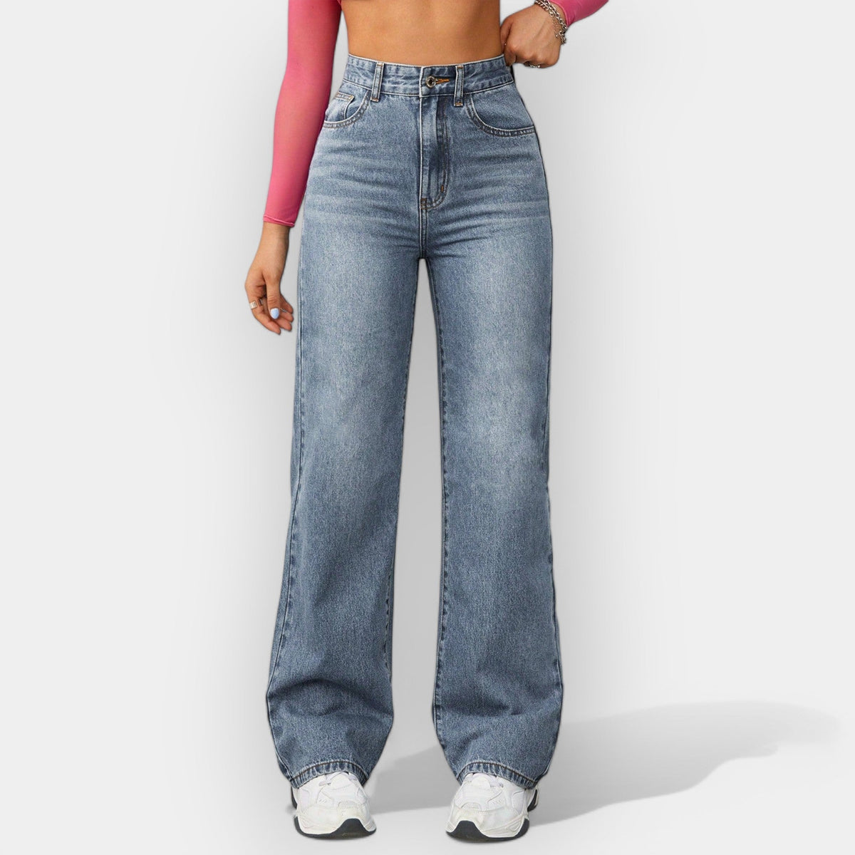 Jeans a Linea Rettangolare