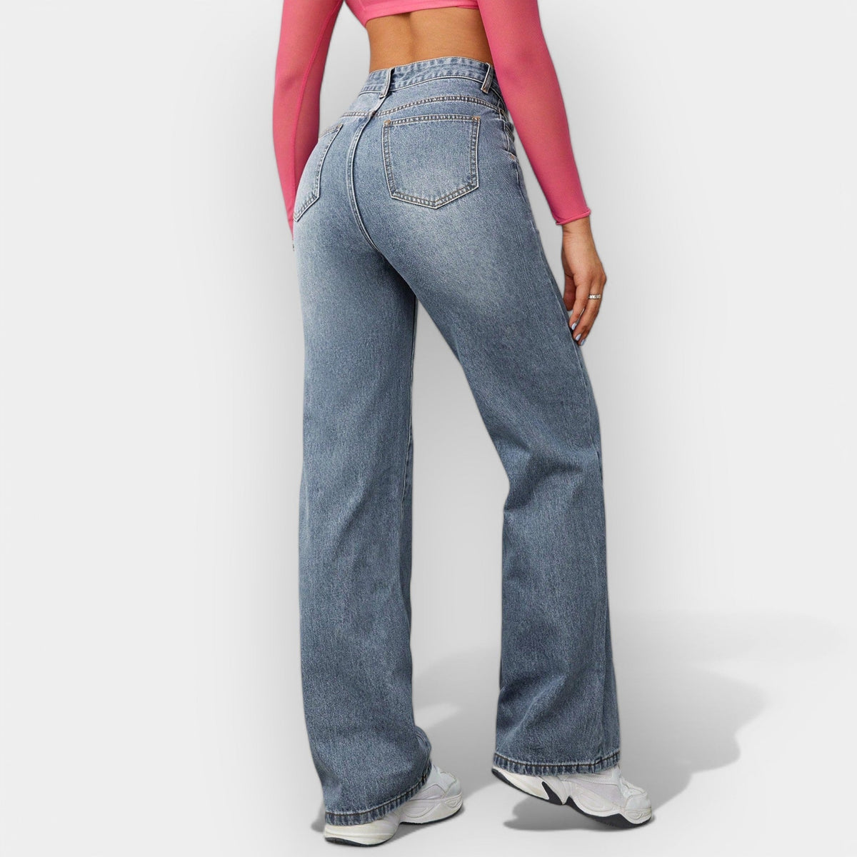 Jeans a Linea Rettangolare