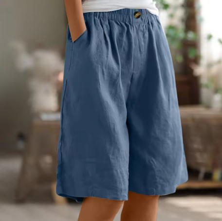 Filipa - Comodi pantaloni corti in cotone
