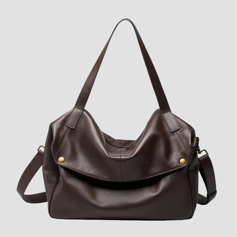 Adriani - Borsa minimalista in vera pelle morbida retrò per uso quotidiano