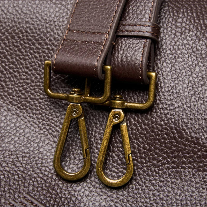 Adriani - Borsa minimalista in vera pelle morbida retrò per uso quotidiano