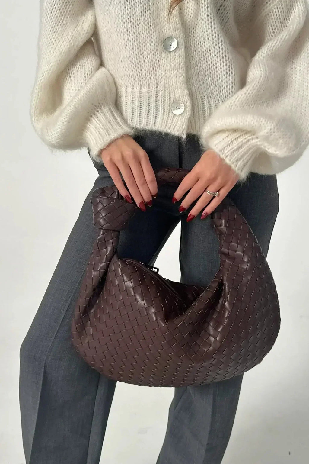 Sage Borsa a Spalla Media in Tessuto