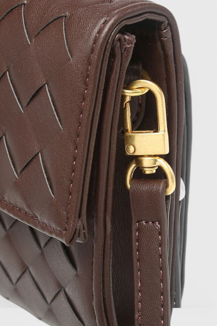 Borsa Clutch Melanie con Dettaglio di Nodo Dorato