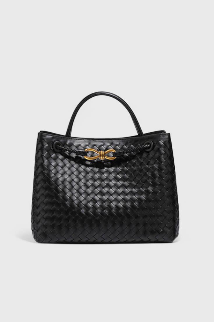 Borsa Giornaliera Intrecciata Indigo