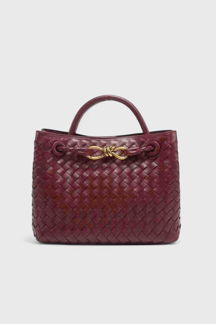 Borsa Giornaliera Intrecciata Indigo