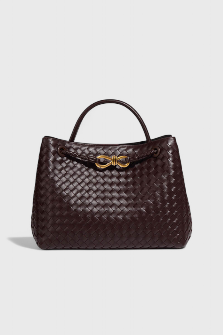 Borsa Giornaliera Intrecciata Indigo