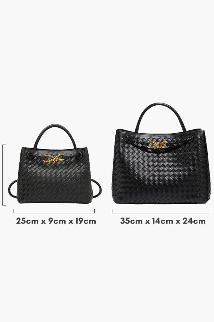 Borsa Giornaliera Intrecciata Indigo