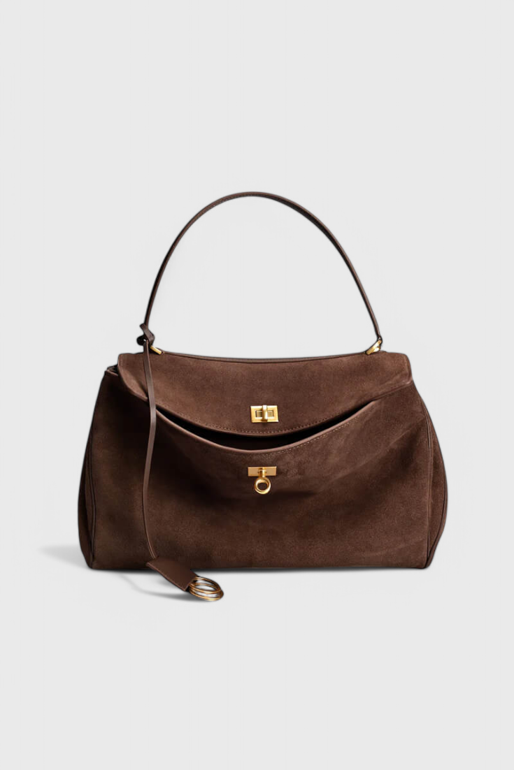 Borsa a Spalla Henna in Suede