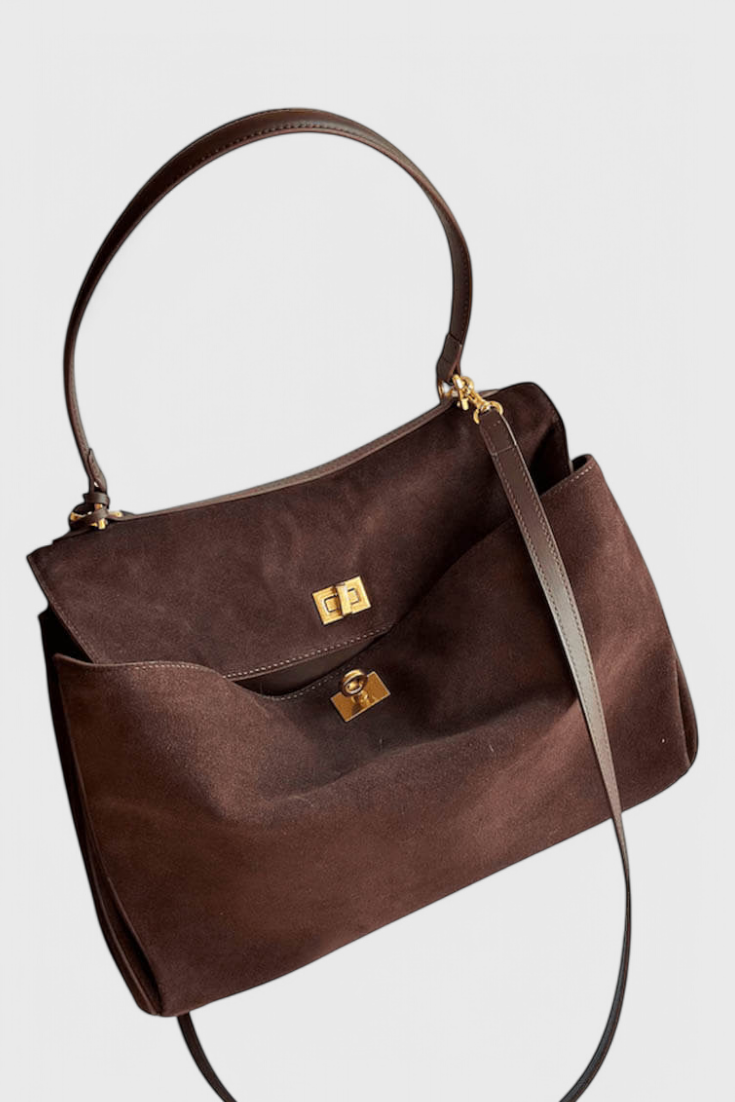 Borsa a Spalla Henna in Suede