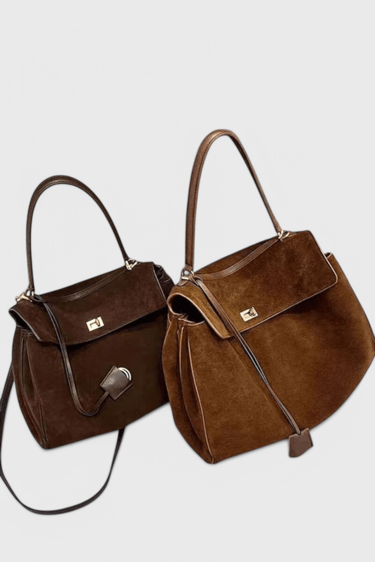 Borsa a Spalla Henna in Suede