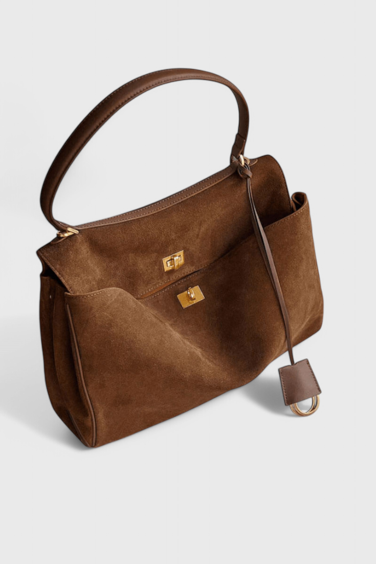 Borsa a Spalla Henna in Suede
