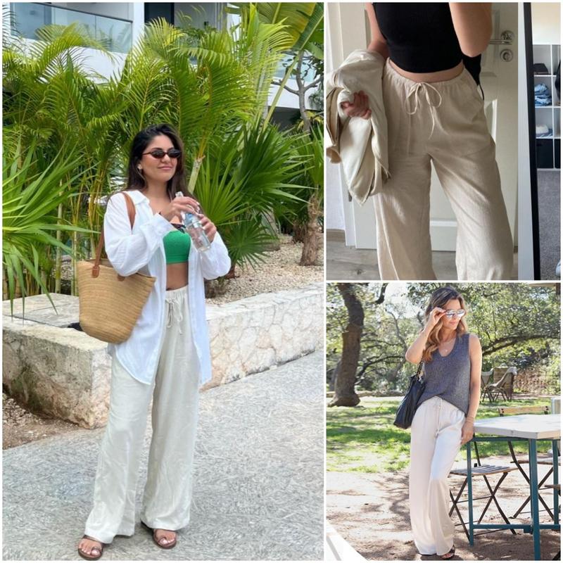 GABRIELLA | Pantaloni estivi con gamba larga
