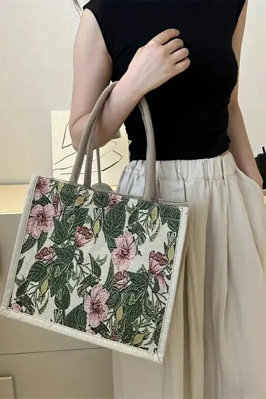 Borsa Taila in Sapone Indiano con Design Fiorito e Sostenibile