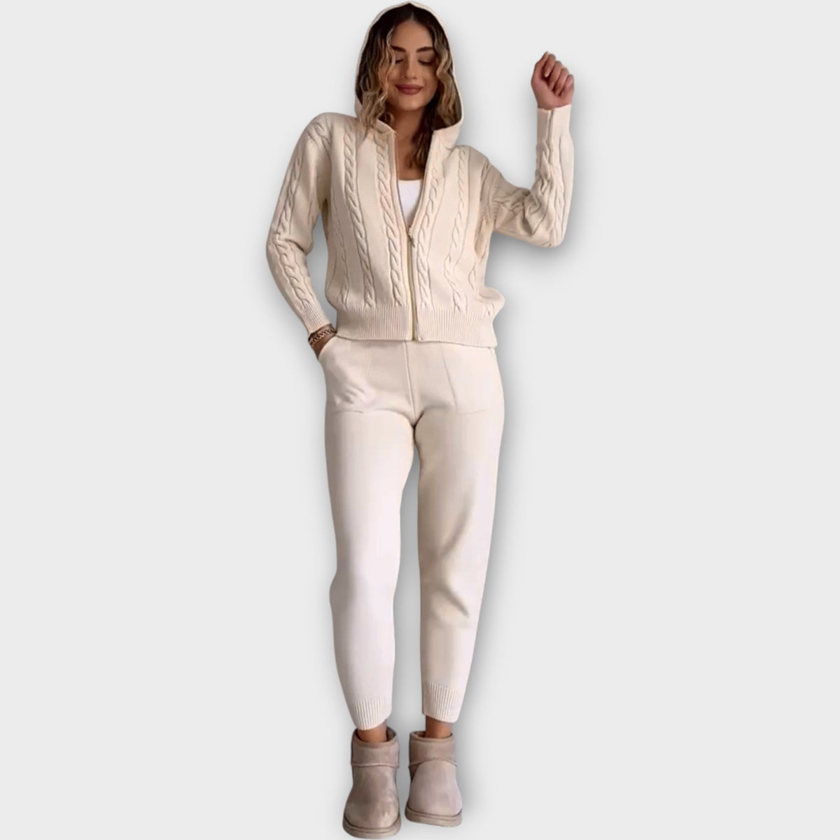 Set Maglione con Cappuccio e Giacca