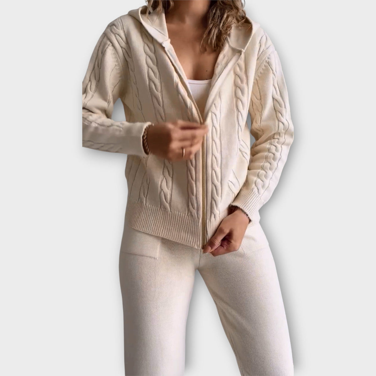 Set Maglione con Cappuccio e Giacca