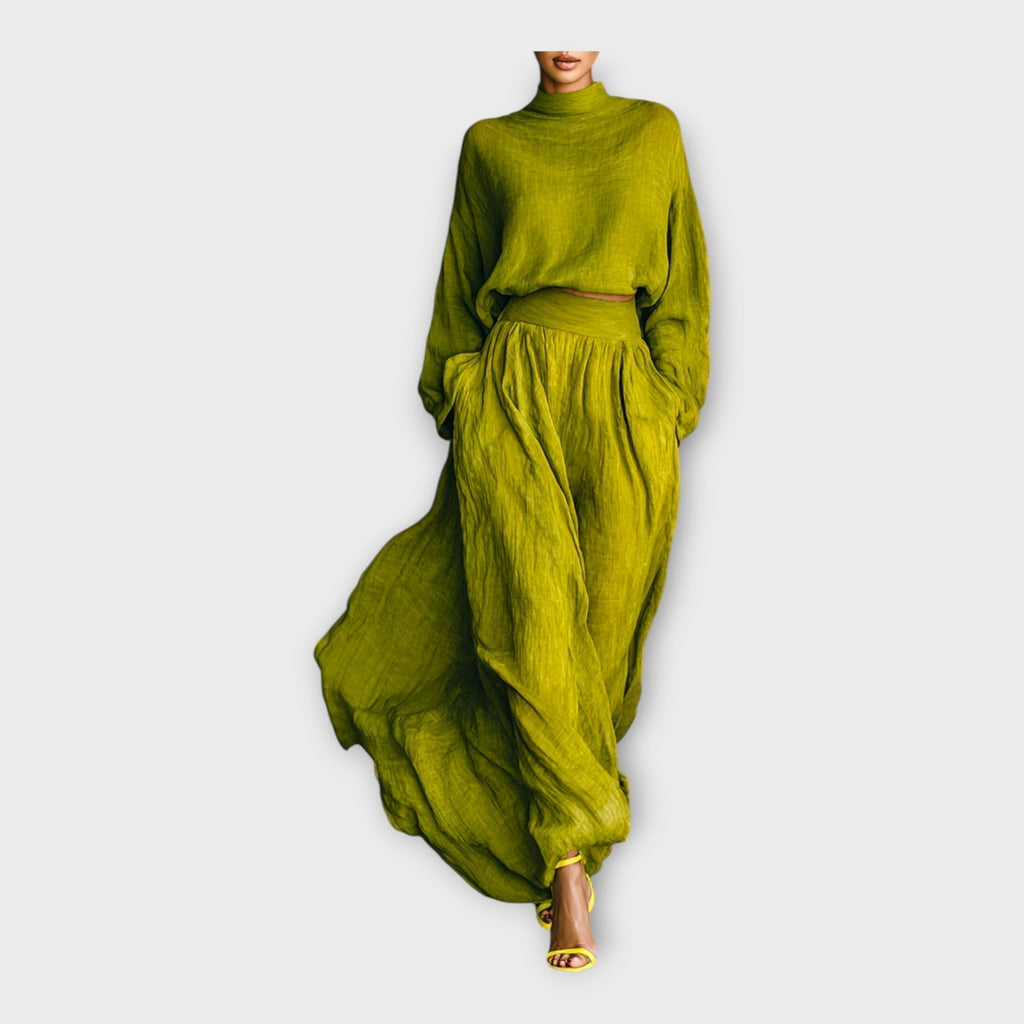 Set in maglia con eleganza ariosa