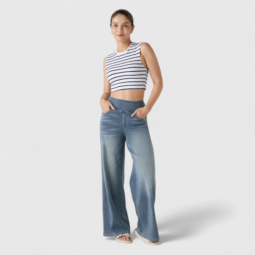 Speranza - pantaloni comodi ed elastici con vita alta