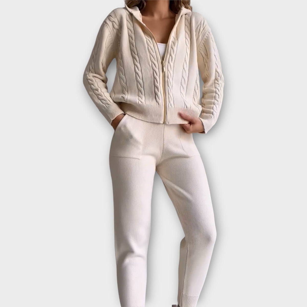 Set Maglione con Cappuccio e Giacca