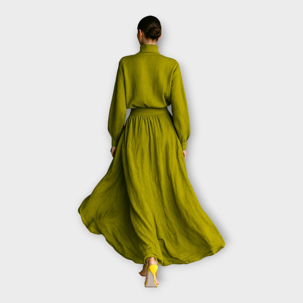 Set in maglia con eleganza ariosa