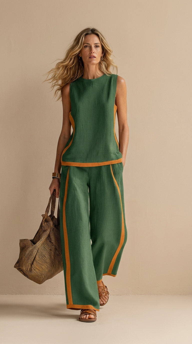 Gaia - Set donna in lino e cotone