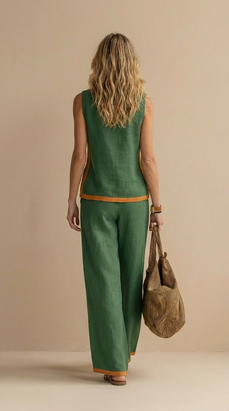 Gaia - Set donna in lino e cotone