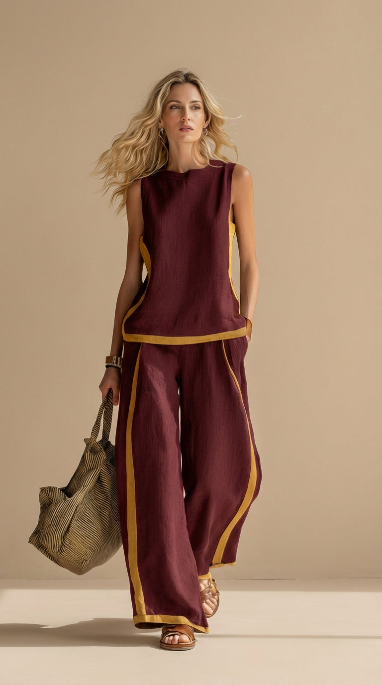 Gaia - Set donna in lino e cotone