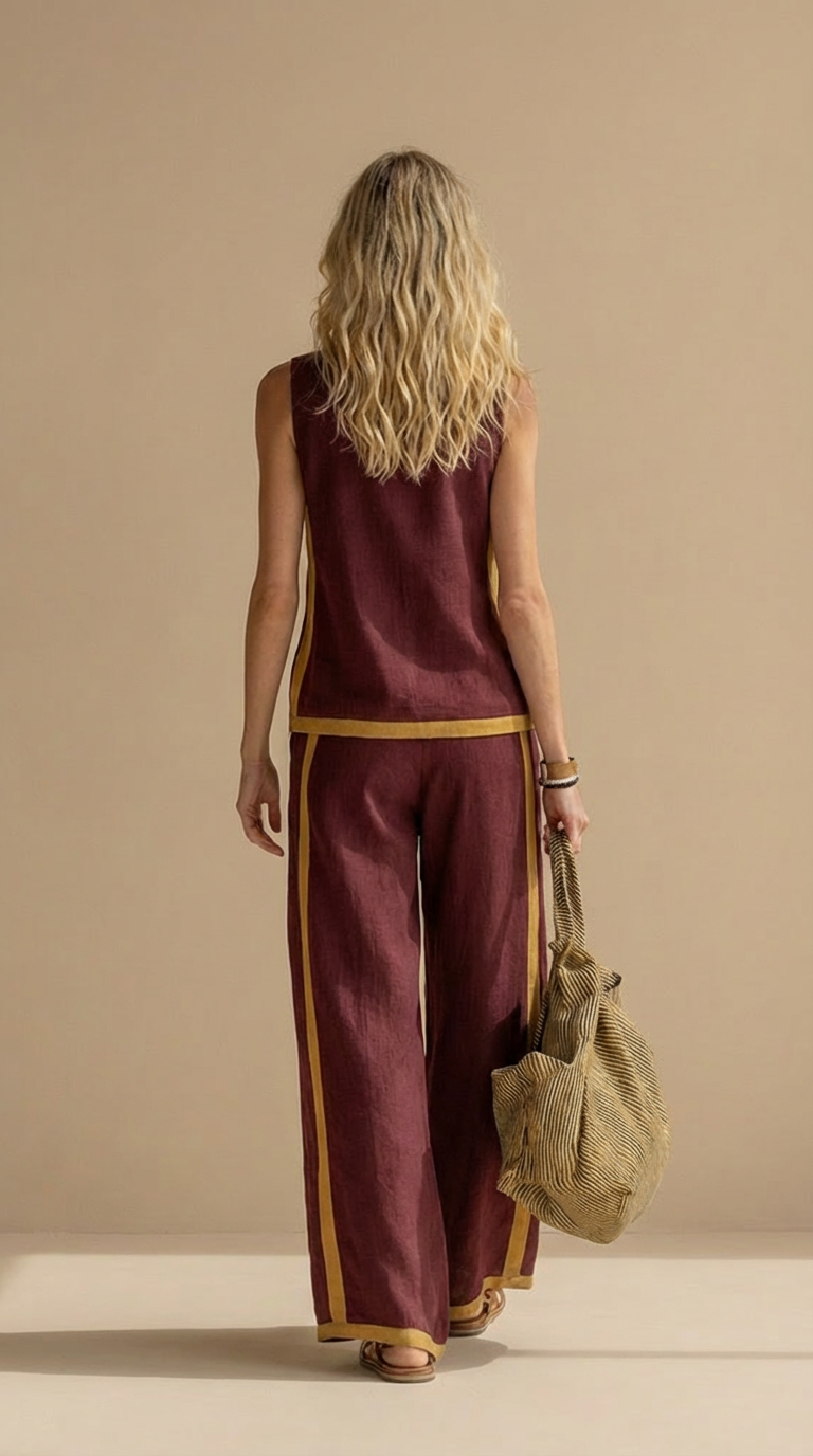 Gaia - Set donna in lino e cotone