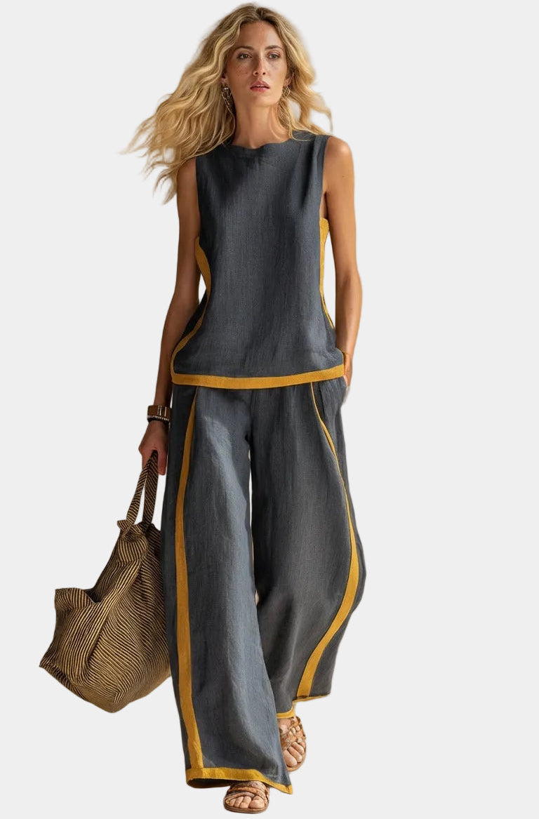 Gaia - Set donna in lino e cotone