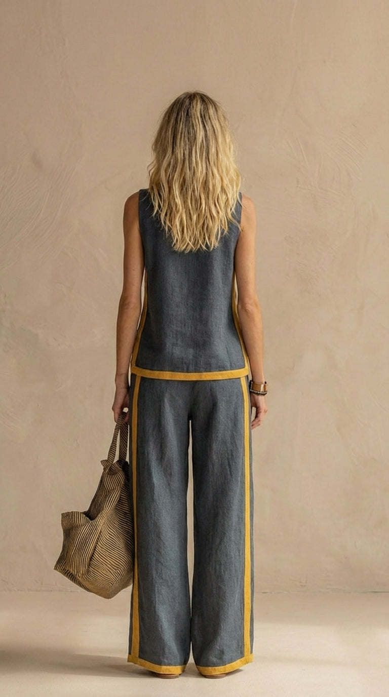 Gaia - Set donna in lino e cotone