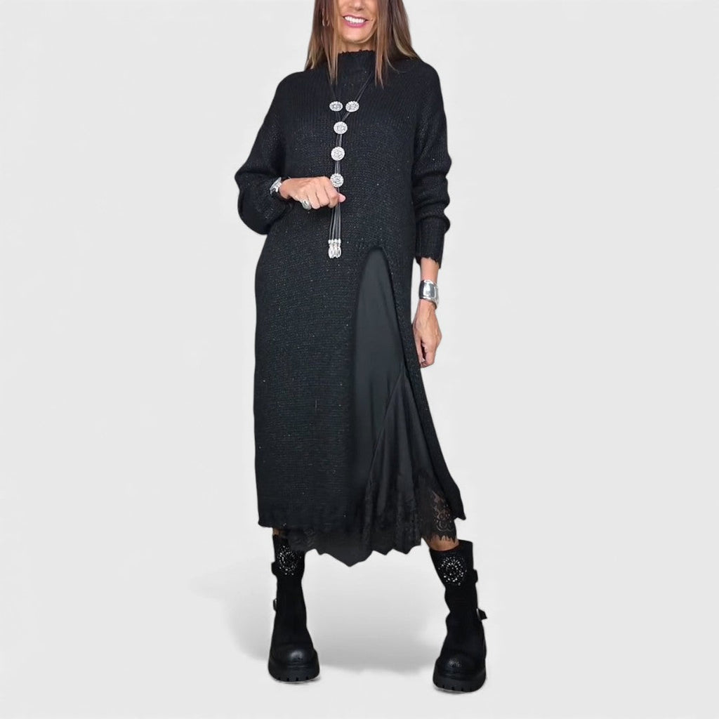 Lena - Elegante completo lungo in maglia