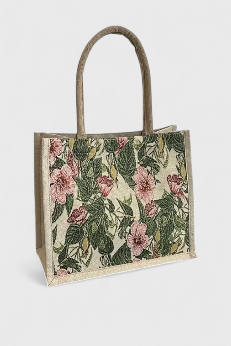 Borsa Taila in Sapone Indiano con Design Fiorito e Sostenibile