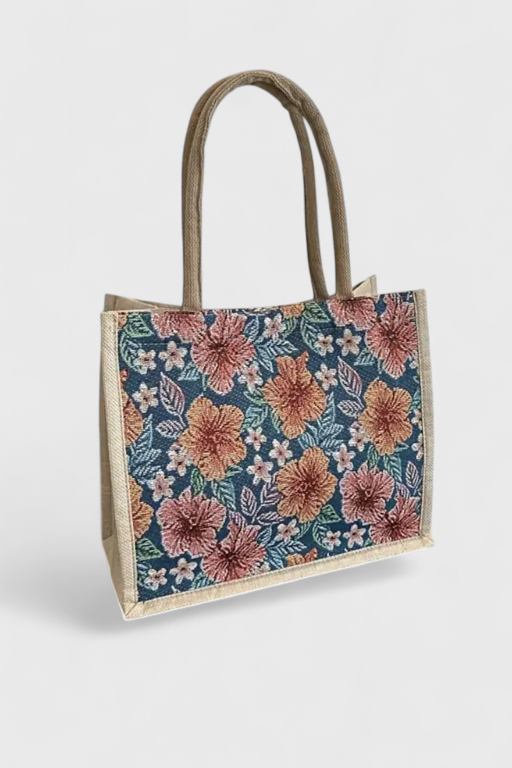 Borsa Taila in Sapone Indiano con Design Fiorito e Sostenibile