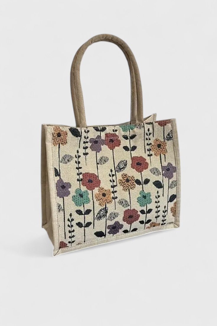 Borsa Taila in Sapone Indiano con Design Fiorito e Sostenibile