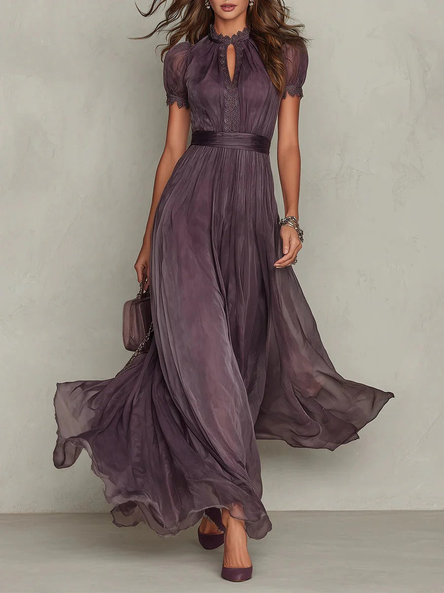 Karine - Vestito lungo con scollatura bassa