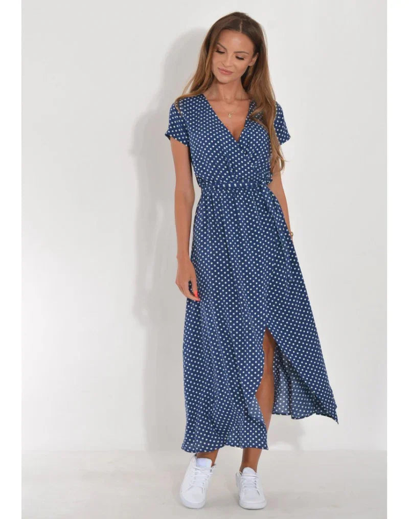 YARA | Abito elegante con linea incrociata e vestibilità flattering