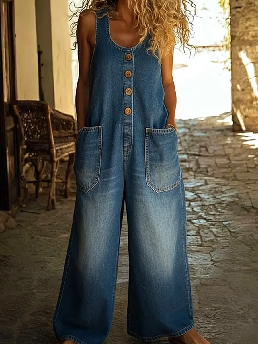 Harmonia - Pantaloni in denim vintage