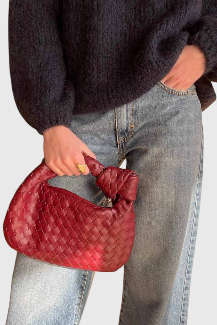 Borsa Sage Satchel Mini Intrecciata