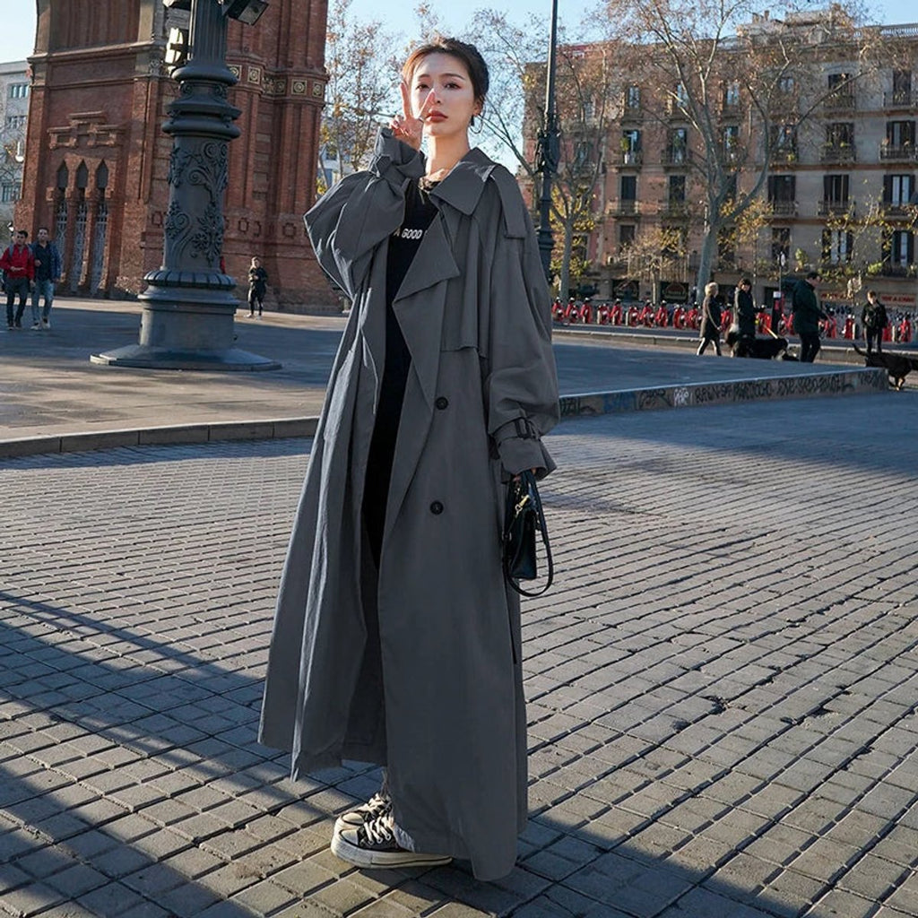 Виктория | Oversized Дълго Палто с Двойно Закопчаване