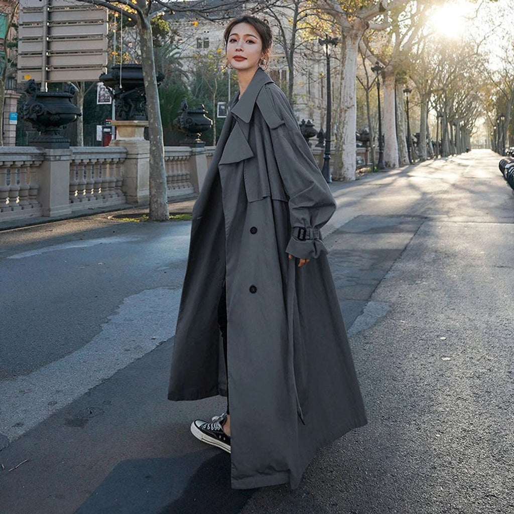 Виктория | Oversized Дълго Палто с Двойно Закопчаване